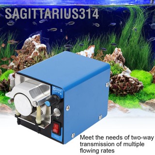 Sagittarius314 ปั๊มของเหลว Peristaltic CW/CCW ปรับการไหลด้วย Stepper Motor US Plug 100-240VAC