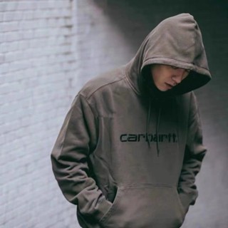 Carhartt WIP เสื้อกันหนาว มีฮู้ด ปักลายโลโก้ สไตล์วินเทจ คลาสสิก ให้ความอบอุ่น สําหรับผู้ชาย ผู้หญิง
