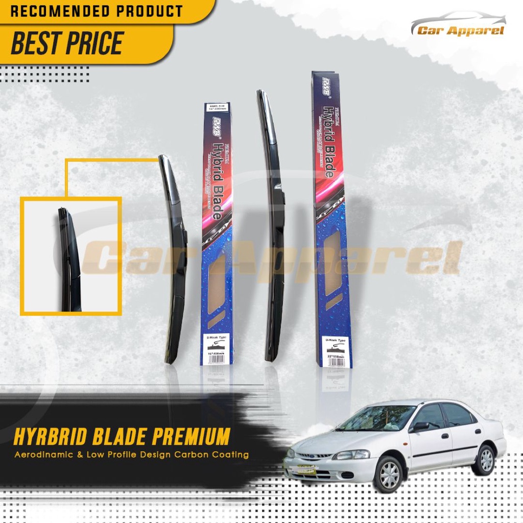 WIPER FORD LYNX KJ KL 1996-2000 RWB คู่เคลือบคาร์บอนไฮบริด