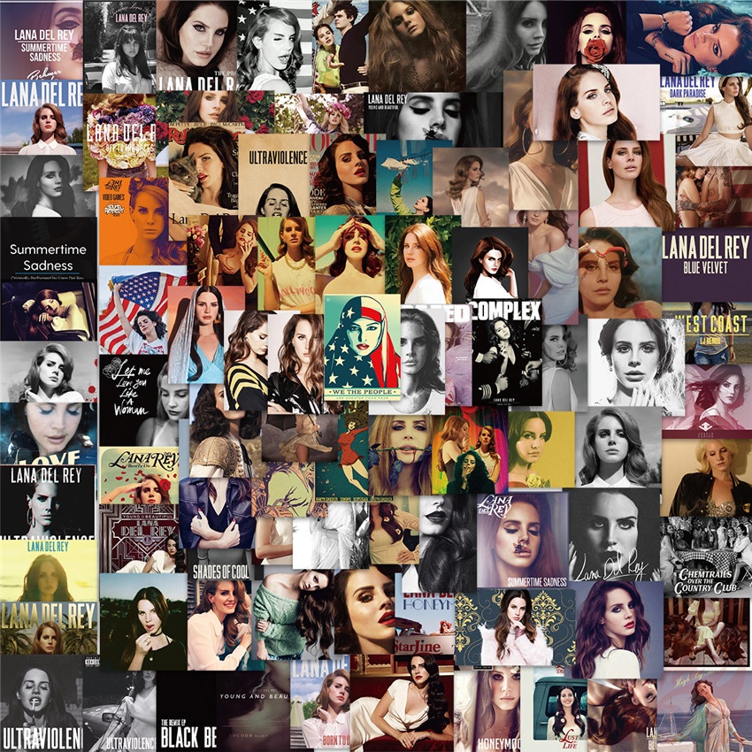 100Pcs/Set ❉ Lana Del Rey .♬ Music Album Cover Mixed Stickers ❉ DIY Fashion Waterproof Decals Doodle