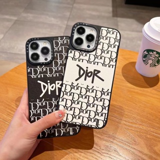 เคส iphone 14 เคส iphone 13 เคสโทรศัพท์มือถือหนัง ลาย DR สีดํา และสีขาว สําหรับ iPhone 14 Pro iPhone 13 promax iPhone 12 promax iPhone 11