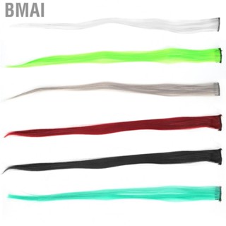 Bmai Bright Color Hair Extensions Hairpiece Straight Hairpiece  For Cosplay