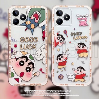 ใหม่ เคสโทรศัพท์มือถือ ซิลิโคนนิ่ม ใส ลายการ์ตูนชินจัง อุลตร้าแมน สําหรับ Realme C53 C55 C53 2023