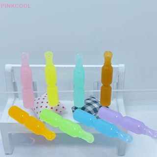 Pinkcool ขายดี ขวดเครื่องดื่มเรซิ่นจําลอง เรืองแสง DIY อุปกรณ์เสริม สําหรับแกะสลัก 10 ชิ้น