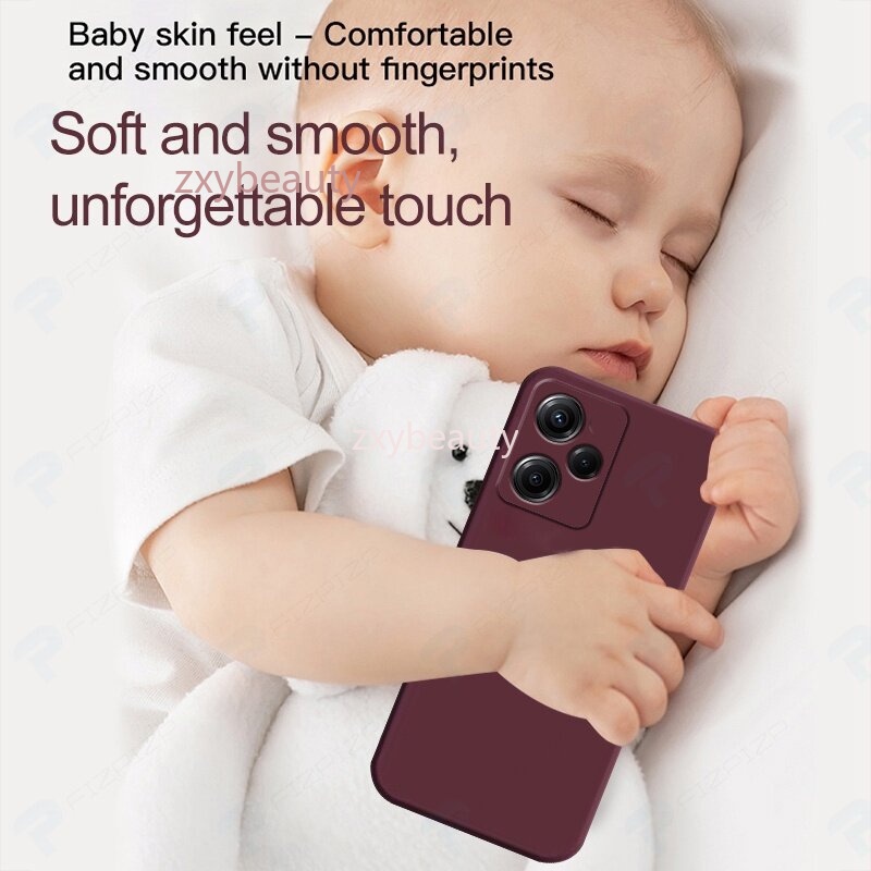 ปลอกสําหรับredmi 13 4G 13C 5G 2024 เคสโทรศัพท์ซิลิโคนเหลวยางสแควร์นุ่มสําหรับRedmi13 Redmi13C Soft TPUปกหลัง - รูปที่ 6