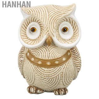 Hanhan  Statues Glossy Bottom Owl Statue for Garden