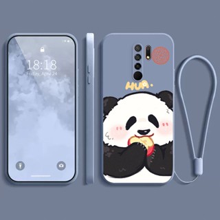 เคส xiaomi redmi 9 เคส กรณีโทรศัพท์นิ่มรูปแบบหมีแพนด้าโชคดี