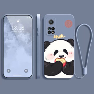 เคส xiaomi 10T PRO mi 10T redmi K30S เคส กรณีโทรศัพท์นิ่มรูปแบบหมีแพนด้าโชคดี