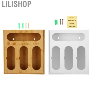 Lilishop Storage Bag  Box Container Bamboo Polished Finish Drawer Design