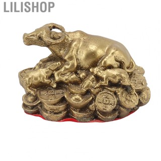 Lilishop Brass Bull Statue  Bull Decor Good Luck  for TV Cabinet