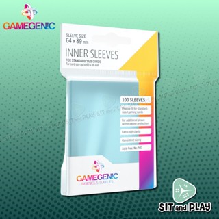 Gamegenic - Inner Sleeves ซองใสขนาดพอดีกับการ์ด ขนาด 64 x 89 mm. ไม่ดูดโฮโลแกรม (100 ซอง)