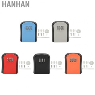 Hanhan Combination Lock Box   Key Storage Box Impact Resistant Durable Tough 4 Digit Password  for Home