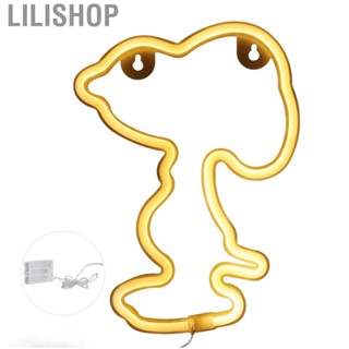 Lilishop Neon Night Light Dog Shape Neon Lights  USB Operated Indoor Wall YU