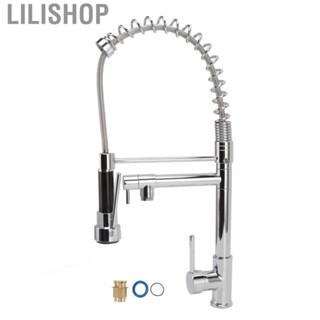 Lilishop Pull Out Kitchen Faucet  Single Handle Easy Installation Spring Sprayer Faucet  for Home