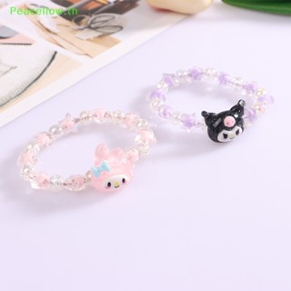 Peacellow สร้อยข้อมือคริสตัล ลายการ์ตูนอนิเมะ Cinnamoroll Kuromi My Melody น่ารัก สําหรับเด็กผู้หญิง ของขวัญวันเกิด TH