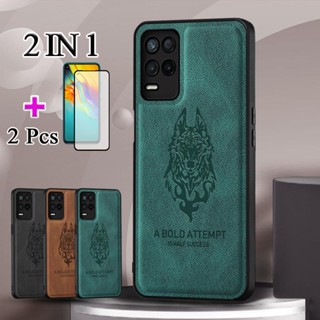 2 IN 1 เคสโทรศัพท์มือถือ เซรามิค เนื้อแมตต์ กันรอยหน้าจอ ทรงโค้ง สําหรับ Realme 8 5G Realme 9 5G Narzo 30 5G