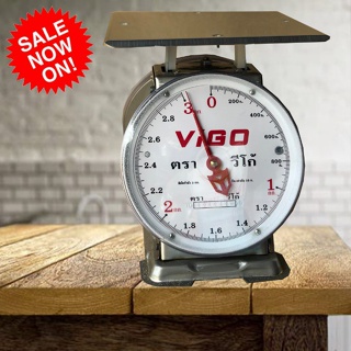 Premium Scales 3KG Round ตาชั่ง VIGO แสตนเลสแท้ 3 กิโล จานแบน