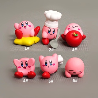 โมเดลตุ๊กตา Star Kirby PVC แฮนด์เมด สําหรับตกแต่งเค้ก มี 6 แบบ