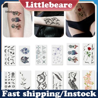 &lt;littlebeare&gt; สติกเกอร์รอยสักชั่วคราว กันน้ํา ติดทนนาน สําหรับทุกเพศ