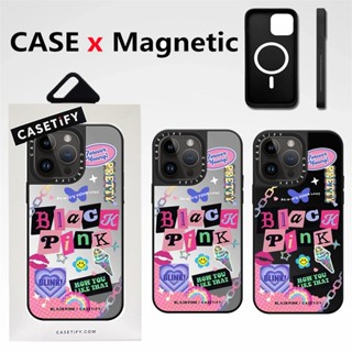 CASETIFY เคสโทรศัพท์มือถือแบบแข็ง กันกระแทก พร้อมกระจกแม่เหล็ก คุณภาพสูง สําหรับ iPhone 14 Pro Max 12 13 Pro Max