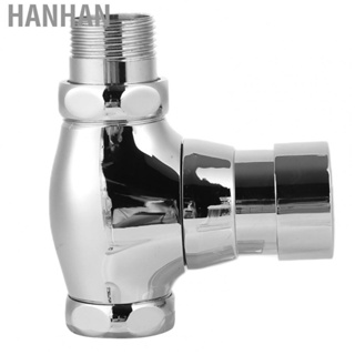 Hanhan Urinal Flush Valve Brass Hand Pressing Delay Self Closing Bathroom Flushing DP