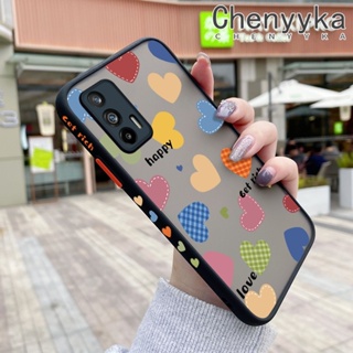 เคสโทรศัพท์มือถือ ซิลิโคน กันกระแทก ลายการ์ตูนหัวใจ สีสันสดใส สําหรับ Realme GT 5G GT Neo Q3 Pro X7 Max GT Neo 2T GT Neo