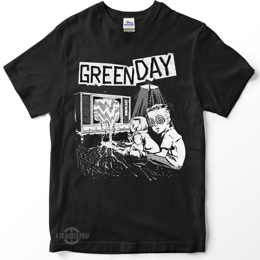 Greenday TV WASTELAND เสื้อยืด Greenday Dookie Blink182 Band เสื้อยืด top tee
