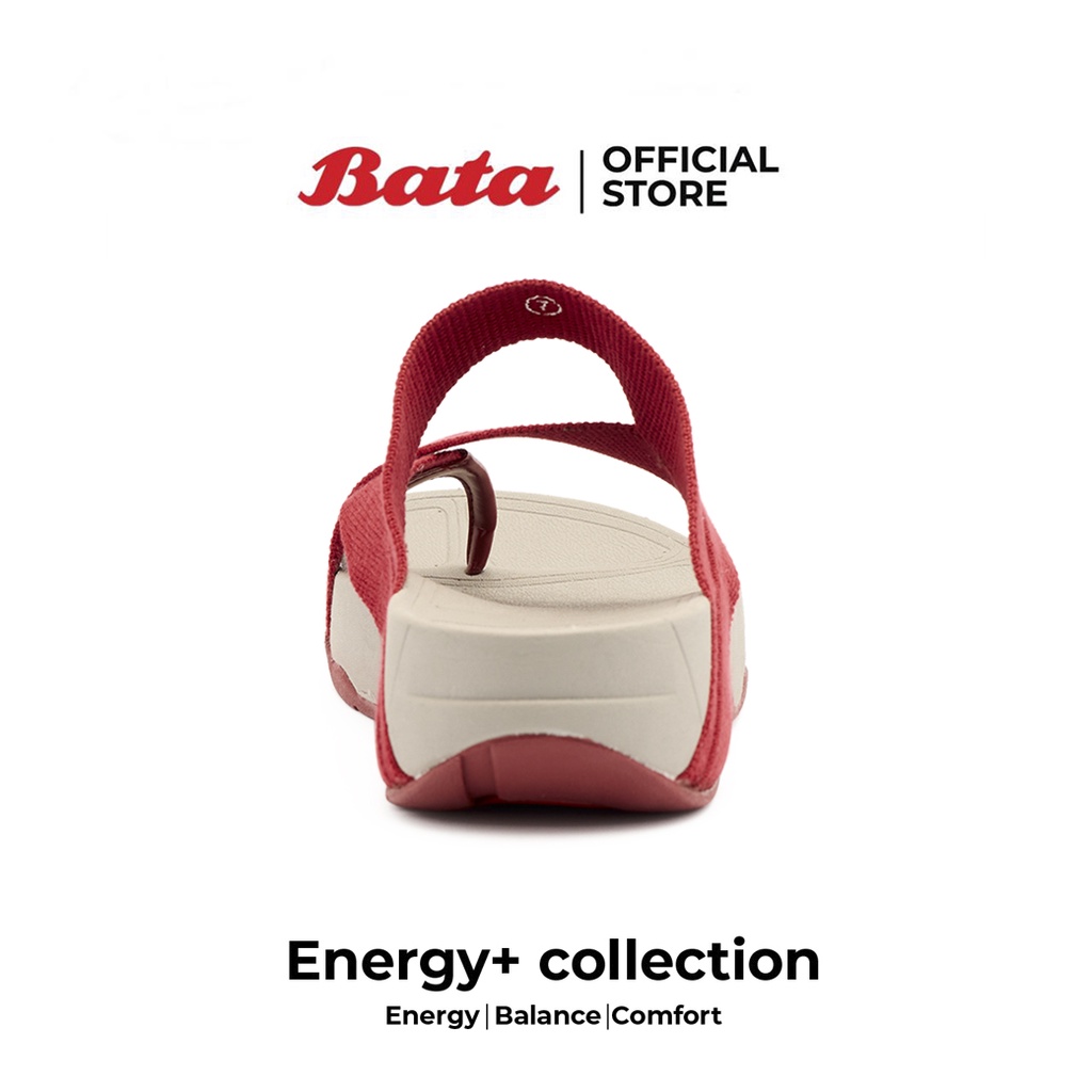 *Best Seller* Bata Energy+ รองเท้าเพื่อสุขภาพ แตะลำลอง ใส่สบายยอดฮิต สำหรับผู้หญิง สีเทาแดง รหัส 5795218