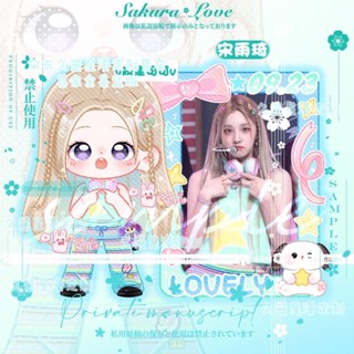 ขายดี พวงกุญแจ คลิป pp รูปเพลง Song Yuqi Playing Song Stage Dopamine Sweet Girl Style q-Version Interlayer สําหรับเด็กผู้หญิง จัดส่งด่วน