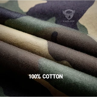 Eaglade กางเกงขาสั้นลําลอง ผ้าฝ้าย 100% ลายพราง สีฟ้า สําหรับผู้ชาย S8CS