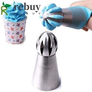 REBUY Ball Shape Cream High Quality Icing Piping Sphere Stainless Steel Bake Tool