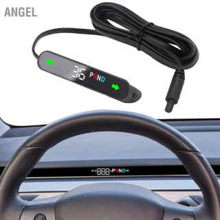 ANGEL 12V Car HUD Digital Speed ​​แสดงผล การออกแบบฝังตัวสำหรับ Tesla รุ่น 3 Y 2019-2022 RHD