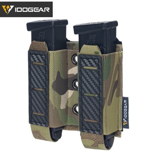Idogear กระเป๋ายุทธวิธี กระเป๋าคู่ สําหรับนิตยสาร 9 มม. MOLLE เปิดด้านบน MOLLE กระเป๋าแม็ก วาดเร็ว น้ําหนักเบา 3590