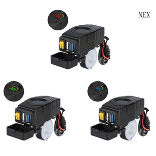 Nex ที่ชาร์จ USB เอาท์พุท 5V2A 10W หรือ QC3 0 5V3A 9V2A 12V1 5A 18W สําหรับจักรยานไฟฟ้า