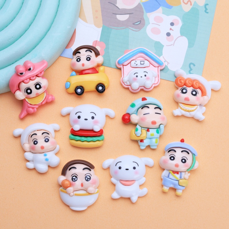 กาวเรซิ่น รูปการ์ตูนชินจัง แฮนด์เมด DIY อุปกรณ์เสริม สําหรับตกแต่งเคสโทรศัพท์มือถือ
