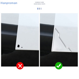 Hanproman&gt; สติกเกอร์ซิลิโคนใส ป้องกันรอยขีดข่วน สําหรับติดมุมประตูรถยนต์ 4 ชิ้น