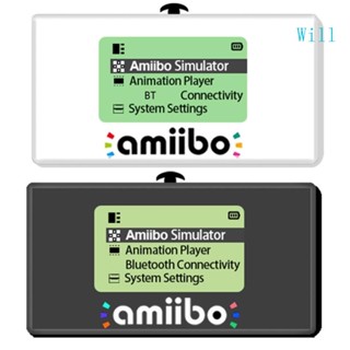 Will Amiibo แท็กการ์ดจําลอง 3D พร้อมหน้าจอ สีขาว