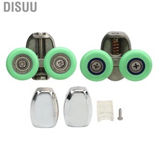 Disuu Glass Door Roller Wheel Pulley  Stable Running Bathroom Track Roller Pulley Upper Bottom Low Noise  for Office