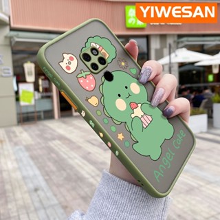 สําหรับ Huawei Mate 20 Mate 20 Pro เคสการ์ตูนไดโนเสาร์น้อยน่ารัก ดีไซน์ใหม่ บาง ฝ้า เคสโทรศัพท์แข็ง ขอบซิลิโคน เคสกันกระแทก