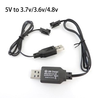 สายชาร์จแบตเตอรี่ 5V เป็น 3.6V 3.7V 3.8V 250mA NiMh/NiCd USB SM 2P ปลั๊กไปข้างหน้า สําหรับรีโมตคอนโทรลรถยนต์ ชาร์จ USB ของเล่น