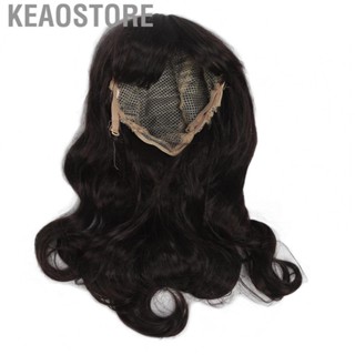 Keaostore Wavy Wig  Photography Props Dark Brown Fashionable for Kid Girl Halloween Party