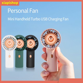 {XIAPI} พัดลมส่วนตัว ไร้ใบพัด ไร้เสียง ขนาดเล็ก มือถือ เทอร์โบ ชาร์จ USB สําหรับโต๊ะทํางาน