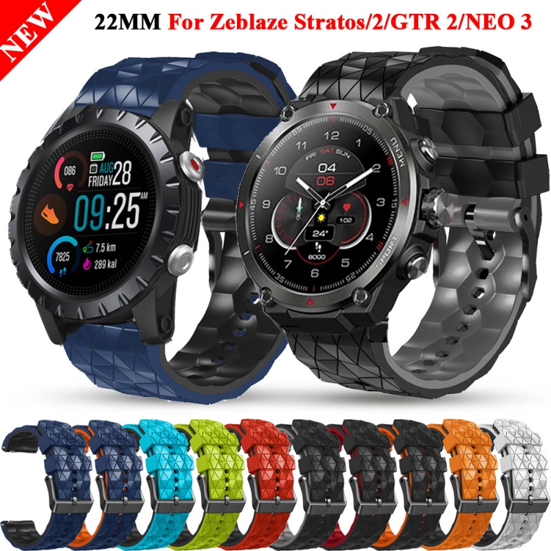 สายนาฬิกาข้อมือ 22 มม. แบบเปลี่ยน สําหรับ Zeblaze Stratos Stratos 2 Zeblaze NEO 3 GTR 2