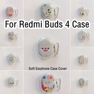 【คุณภาพสูง】เคสหูฟัง แบบนิ่ม ลายการ์ตูนน่ารัก สําหรับ Redmi Buds 4 Redmi Buds 4