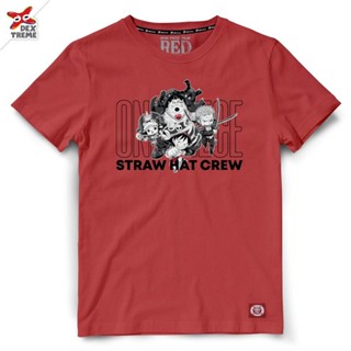 เสื้อยืดวันพีช One Piece Film Red - 1591 [ สีแดง - สีดำ ] [S-5XL]