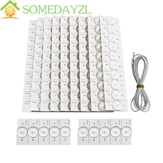 SOMEDAYZL Smd แถบไฟแบ็คไลท์ Led 2 เมตร 100 ชิ้น พร้อมฟิลเตอร์เลนส์ออปติคอล 32-65 Led TV