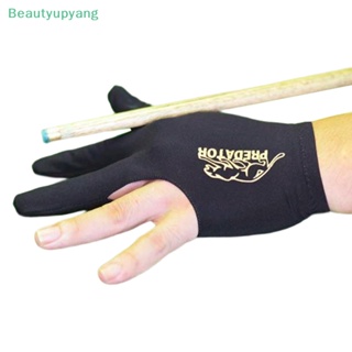 [Beautyupyang] ถุงมือสามนิ้ว มือซ้าย อุปกรณ์เสริม สําหรับเล่นสนุ๊กเกอร์ บิลเลียด