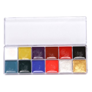 Wismar 12 in 1 ใบหน้า ร่างกาย เพ้นท์สี ความงาม แต่งหน้า เล่น