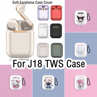 【พร้อมส่ง】เคสหูฟัง แบบนิ่ม ลายการ์ตูน สําหรับ J18 TWS J18 TWS