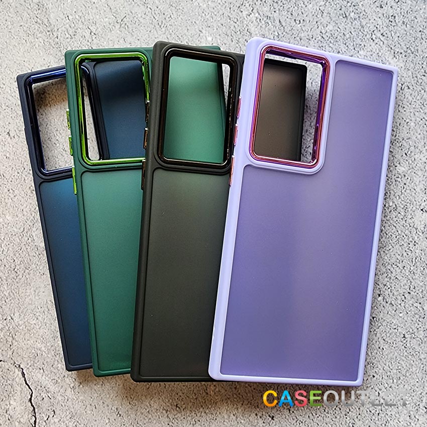 เคส Xiaomi Mi13T MI11T pro Redmi Note 13 11 12 pro 5g หลังขุ่น ขอบสี กันกล้อง ขอบเหลี่ยม กันกระแทก ไม่เป็นรอยนิ้วมือ